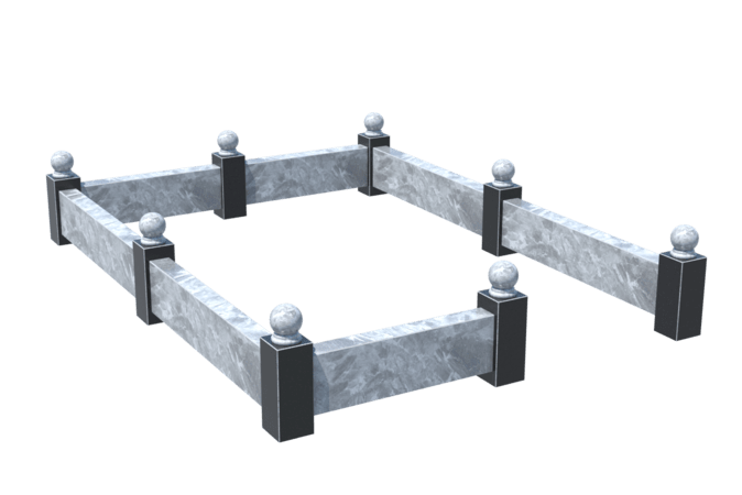 Цоколи на могилу в Нижнекамске | Цоколь на могилу №0031