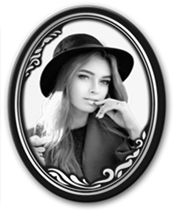 Фото на металлокерамике (фотокерамика) | Портрет на керамике в золотых рамках Овал ч/б