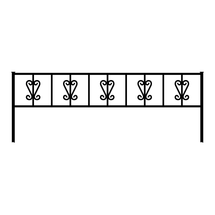 Металлические оградки, столы, скамейки в Нижнекамске | Оградка №8