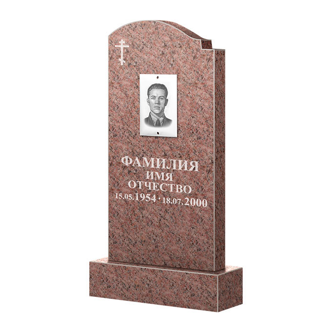 Гранитные памятники в Нижнекамске | Памятник из гранита Розалия Pink ФГЦ-25