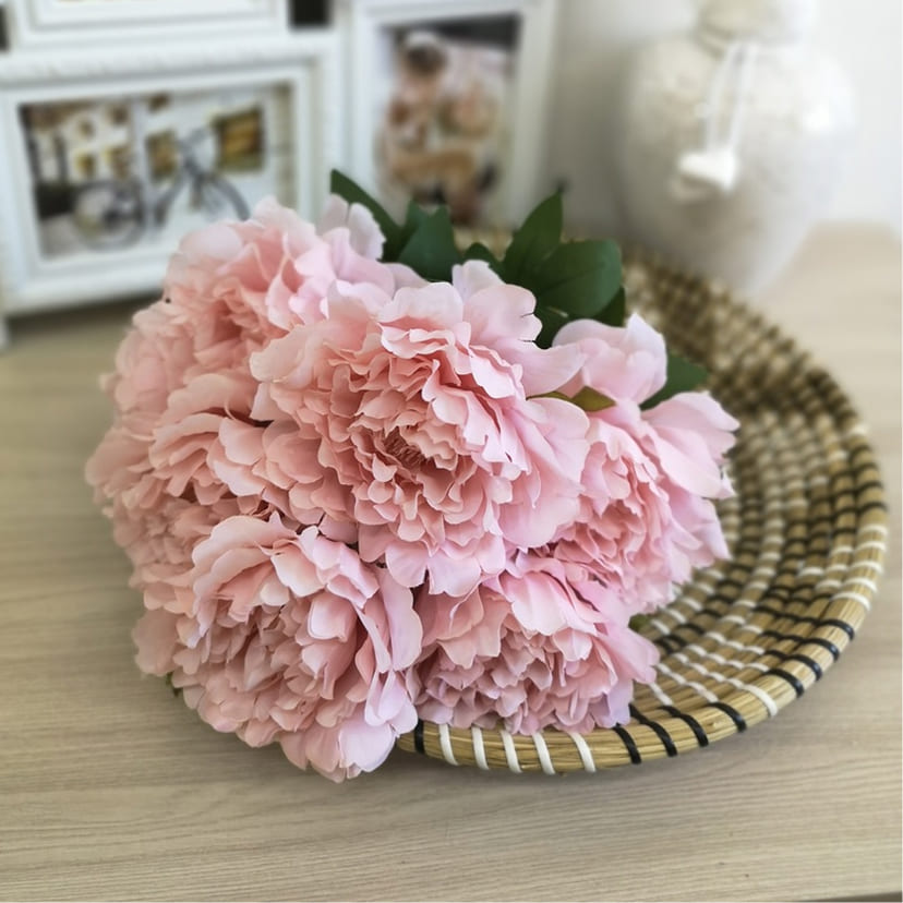 Искусственные цветы в Нижнекамске | Цветы искусственные «Пионы», розовые, букет