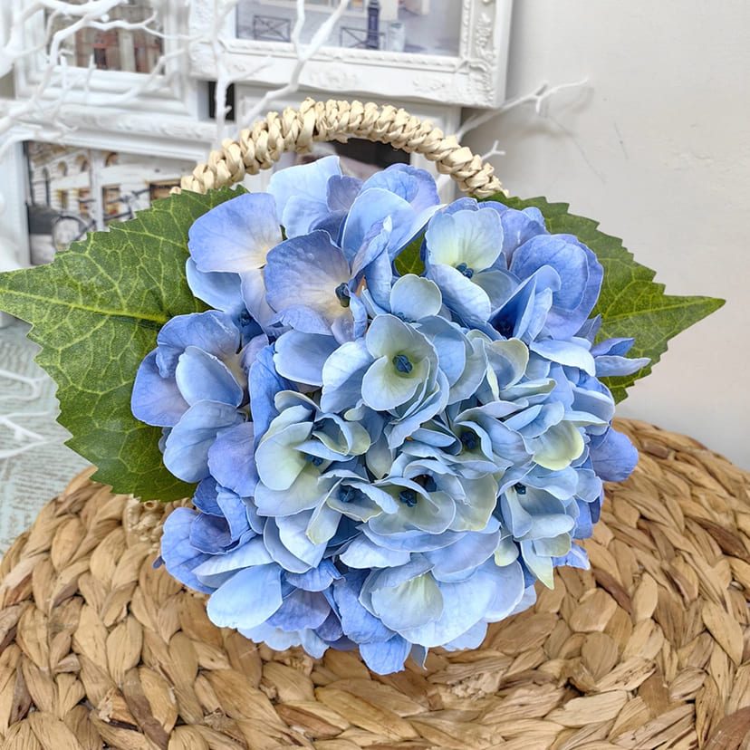 Искусственные цветы в Нижнекамске | Цветок искусственный «Гортензия», голубая, одиночный