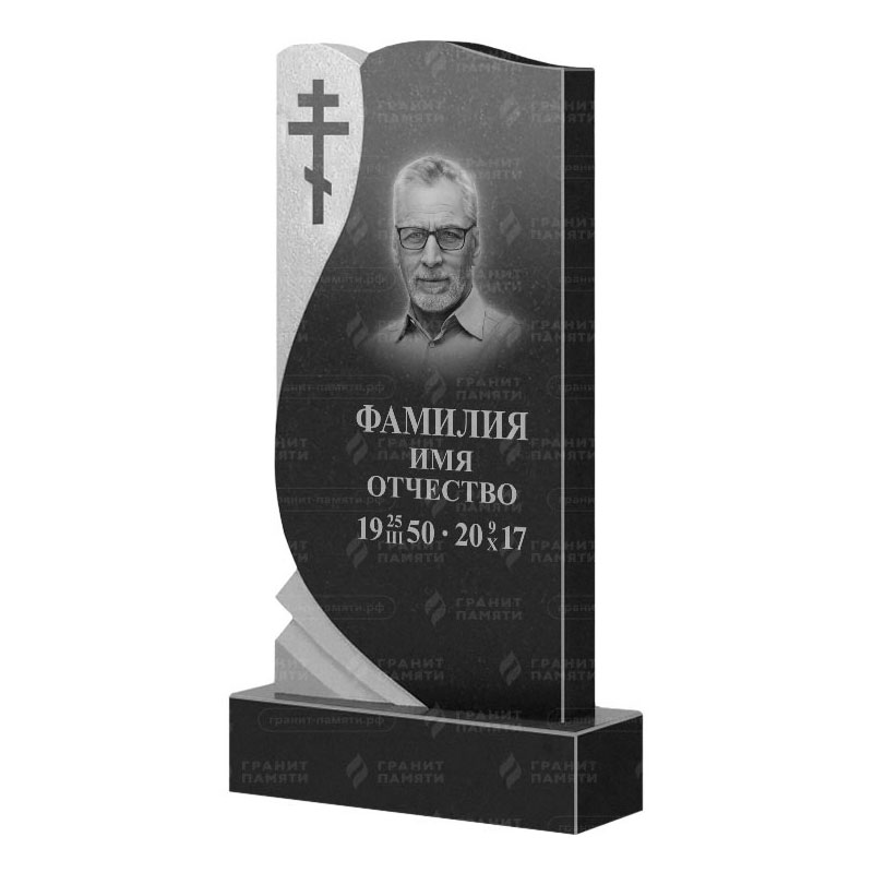 Памятники из гранита вертикальные в Нижнекамске | Гранитный памятник ФГ-169