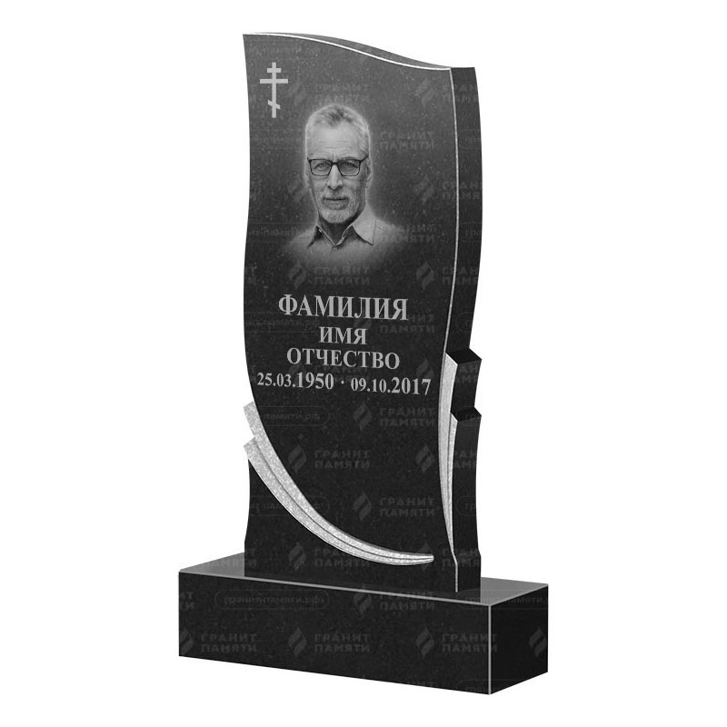 Памятники из гранита вертикальные в Нижнекамске | Гранитный памятник ФГ-044