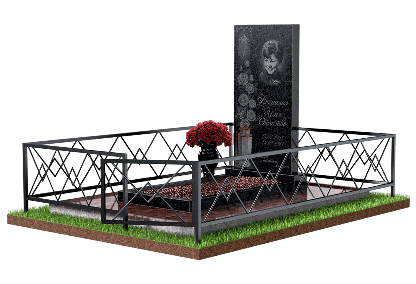 Благоустройство захоронения в Нижнекамске