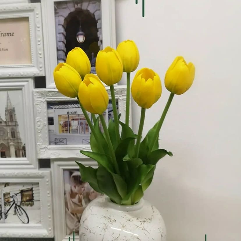 Искусственные цветы в Нижнекамске | Цветы искусственные «Тюльпаны», желтые, букет