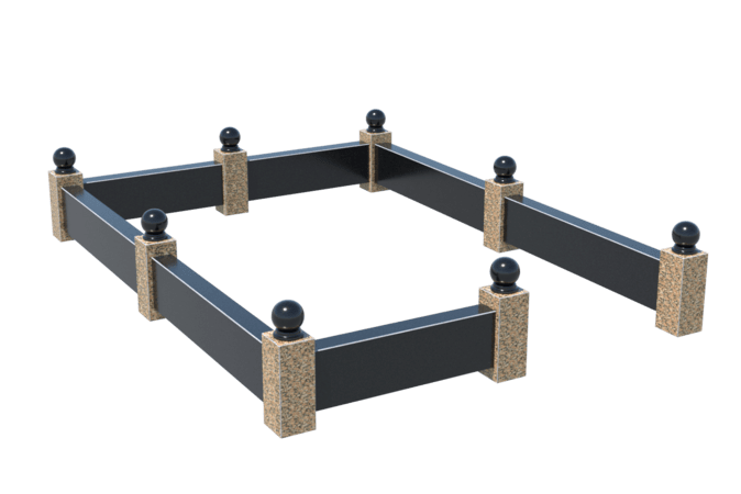 Цоколи на могилу в Нижнекамске | Цоколь на могилу №0036