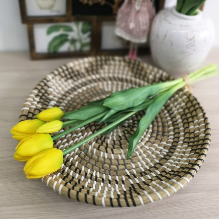 Искусственные цветы в Нижнекамске | Цветы искусственные «Тюльпаны, бутоны», желтые, букет