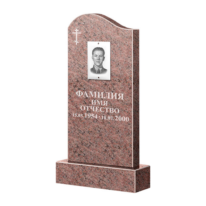 Памятники из цветного гранита в Нижнекамске | Памятник из гранита Розалия Pink ФГЦ-030