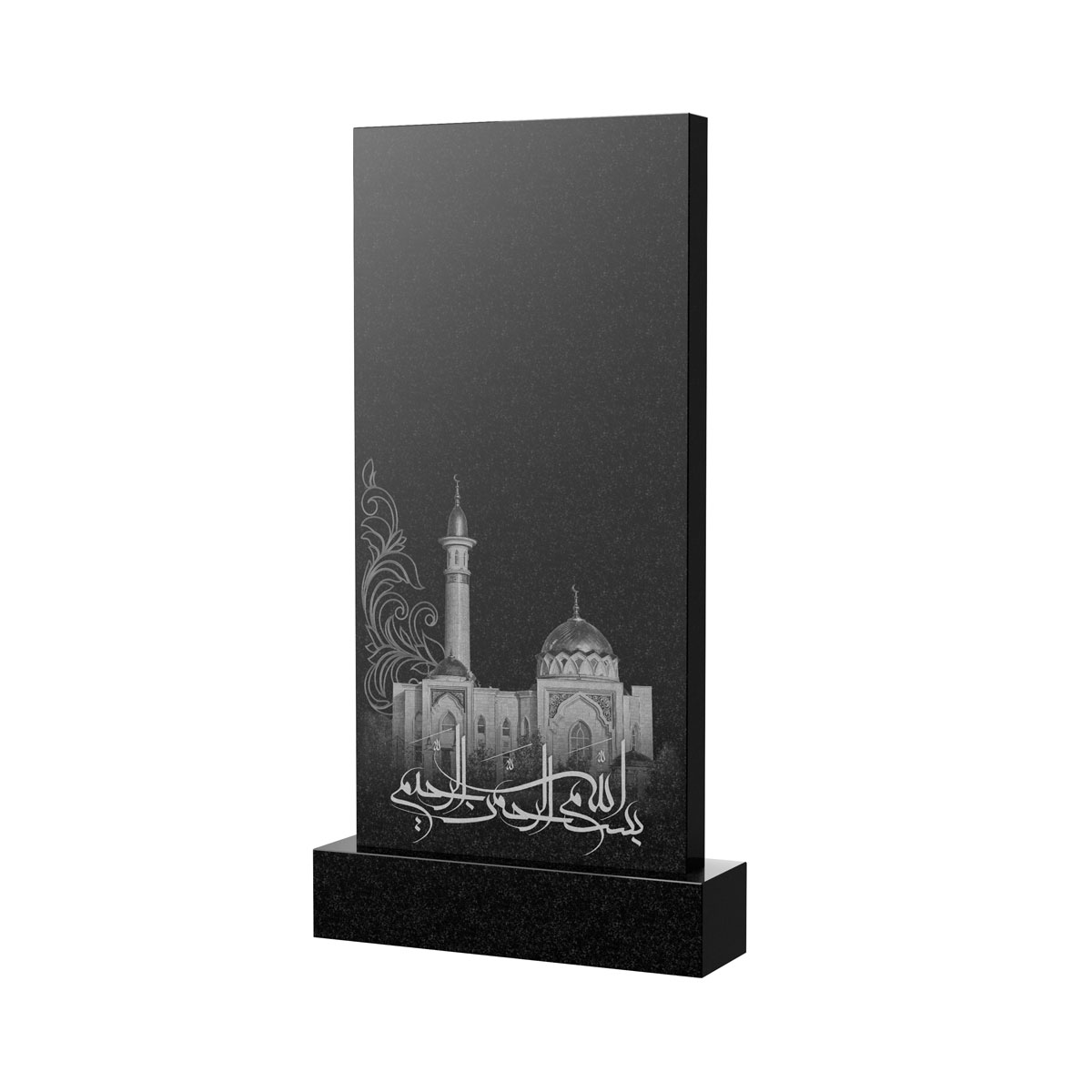 Художественное оформление памятника в Нижнекамске | Художественное оформление на гранитную стелу, рисунок ВХО-046