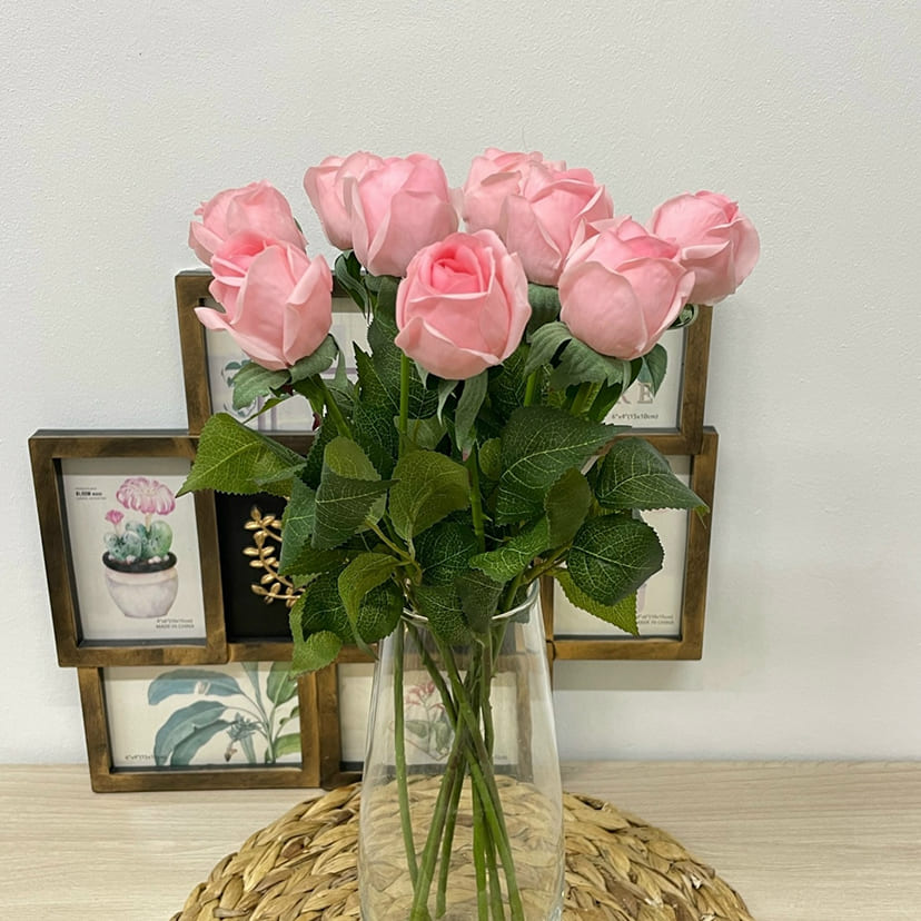 Искусственные цветы в Нижнекамске | Цветок искусственный «Роза», нежно-розовая, одиночный