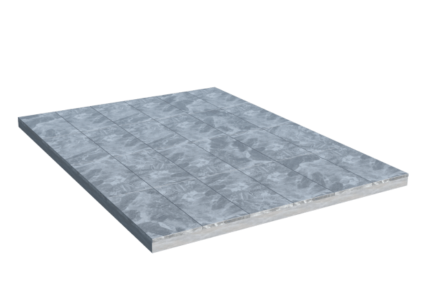 Площадки на могилу в Нижнекамске | Площадка с мраморной облицовкой