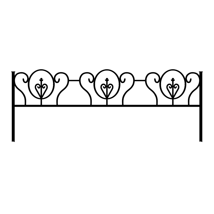 Металлические оградки, столы, скамейки в Нижнекамске | Оградка №3