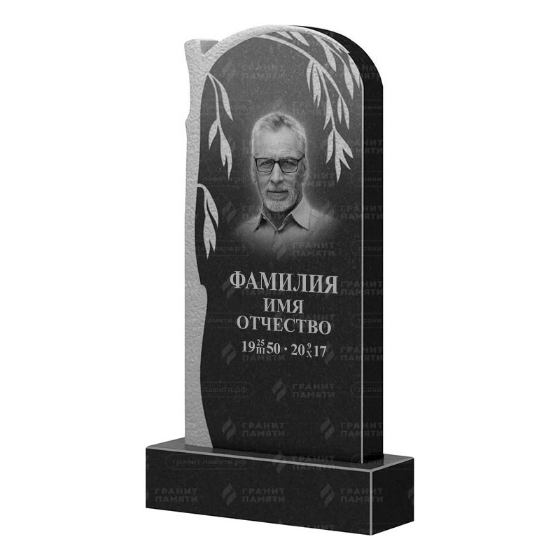 Памятники из гранита с деревом в Нижнекамске | Гранитный памятник ФГ-090