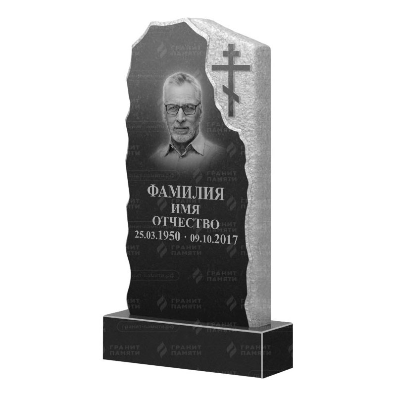 Памятники из гранита с обколом, скалы в Нижнекамске | Гранитный памятник ФГ-231