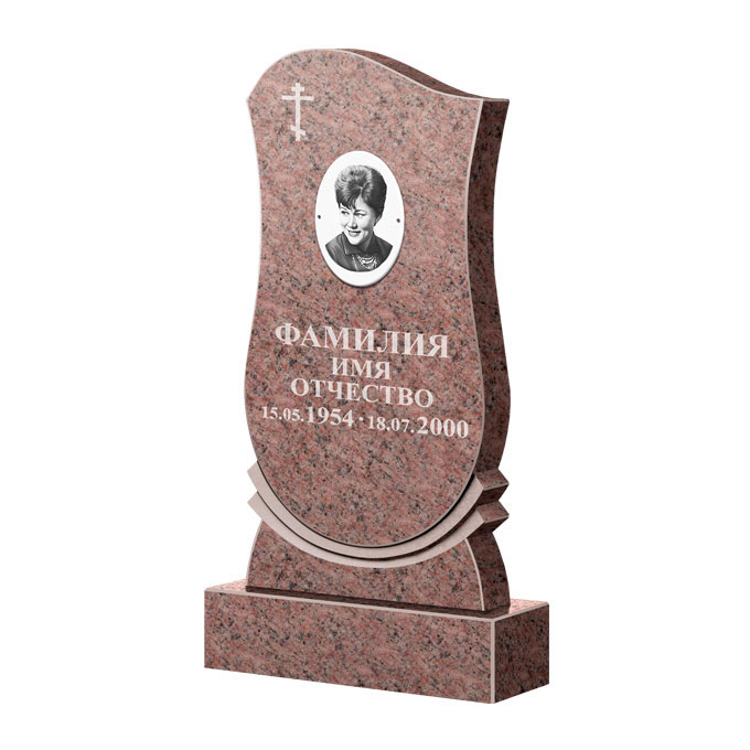 Гранитные памятники в Нижнекамске | Памятник из гранита Розалия Pink ФГЦ-056