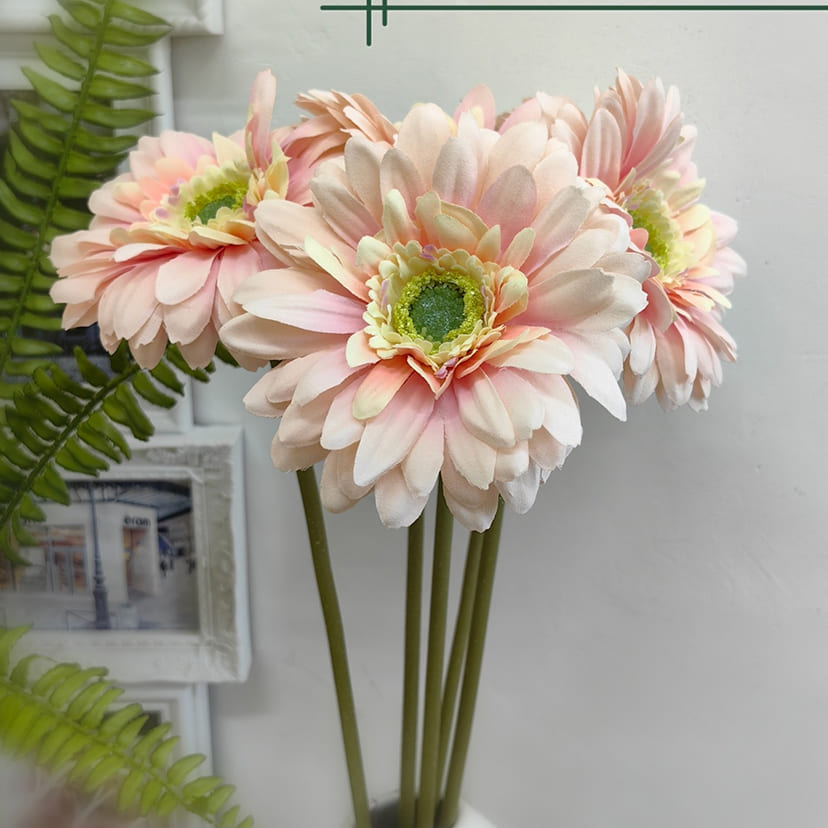 Искусственные цветы в Нижнекамске | Цветок искусственный «Гербера», молочно-розовая, одиночный