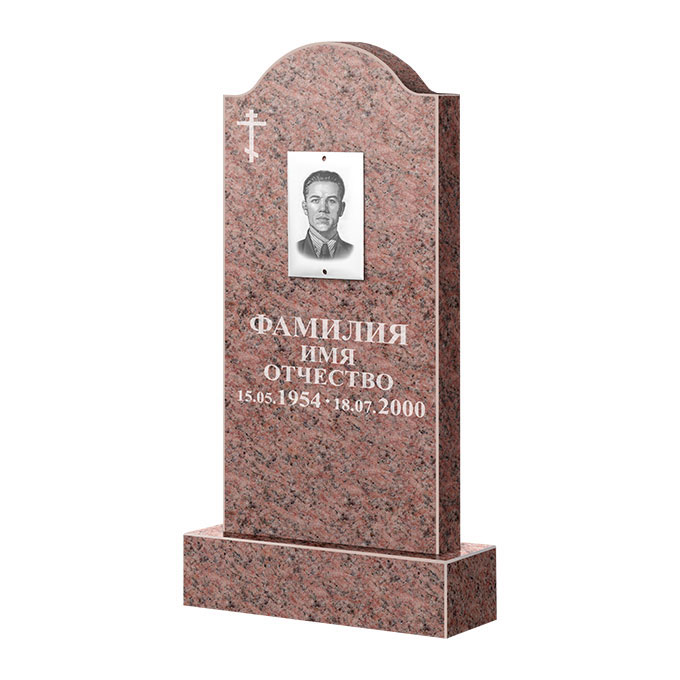 Памятники из цветного гранита в Нижнекамске | Памятник из гранита Розалия Pink ФГЦ-012