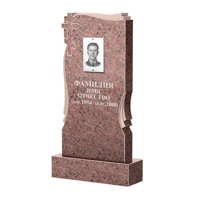 Гранитные памятники в Нижнекамске | Памятник из гранита Розалия Pink ФГЦ-185