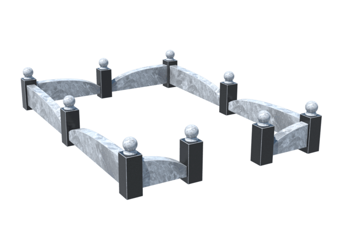 Цоколи на могилу в Нижнекамске | Цоколь на могилу №0040