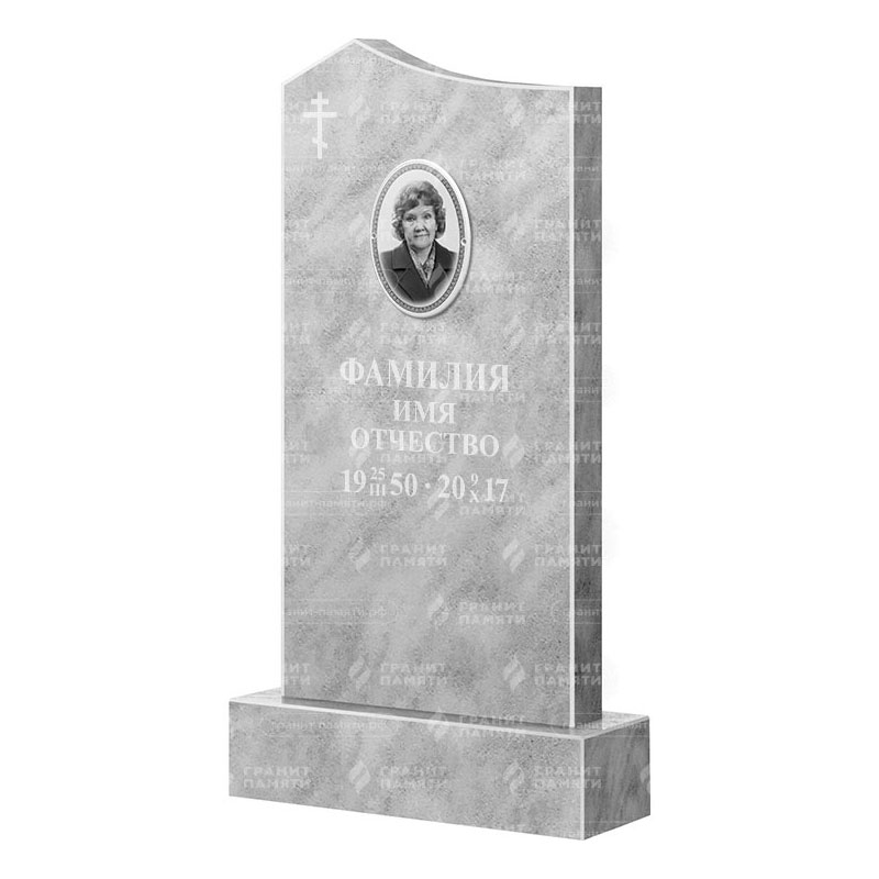 Бюджетные памятники в Нижнекамске | Мраморный памятник ФМ-008