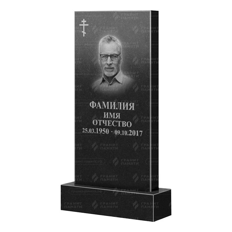 Памятники из гранита классические в Нижнекамске | Гранитный памятник Прямой