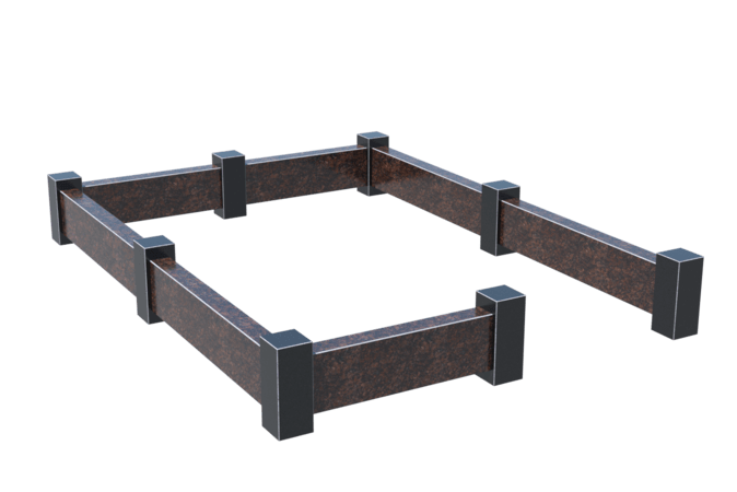 Цоколи на могилу в Нижнекамске | Цоколь на могилу №0033