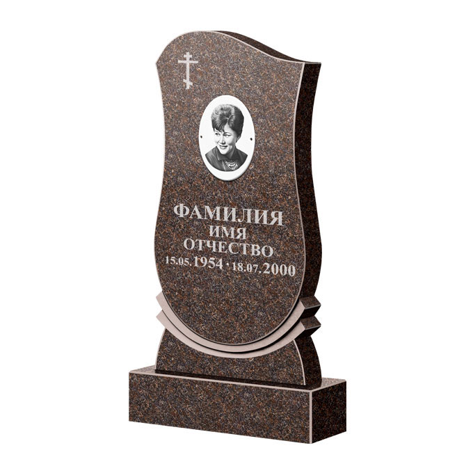 Гранитные памятники в Нижнекамске | Памятник из гранита Карел Brown ФГЦ-056