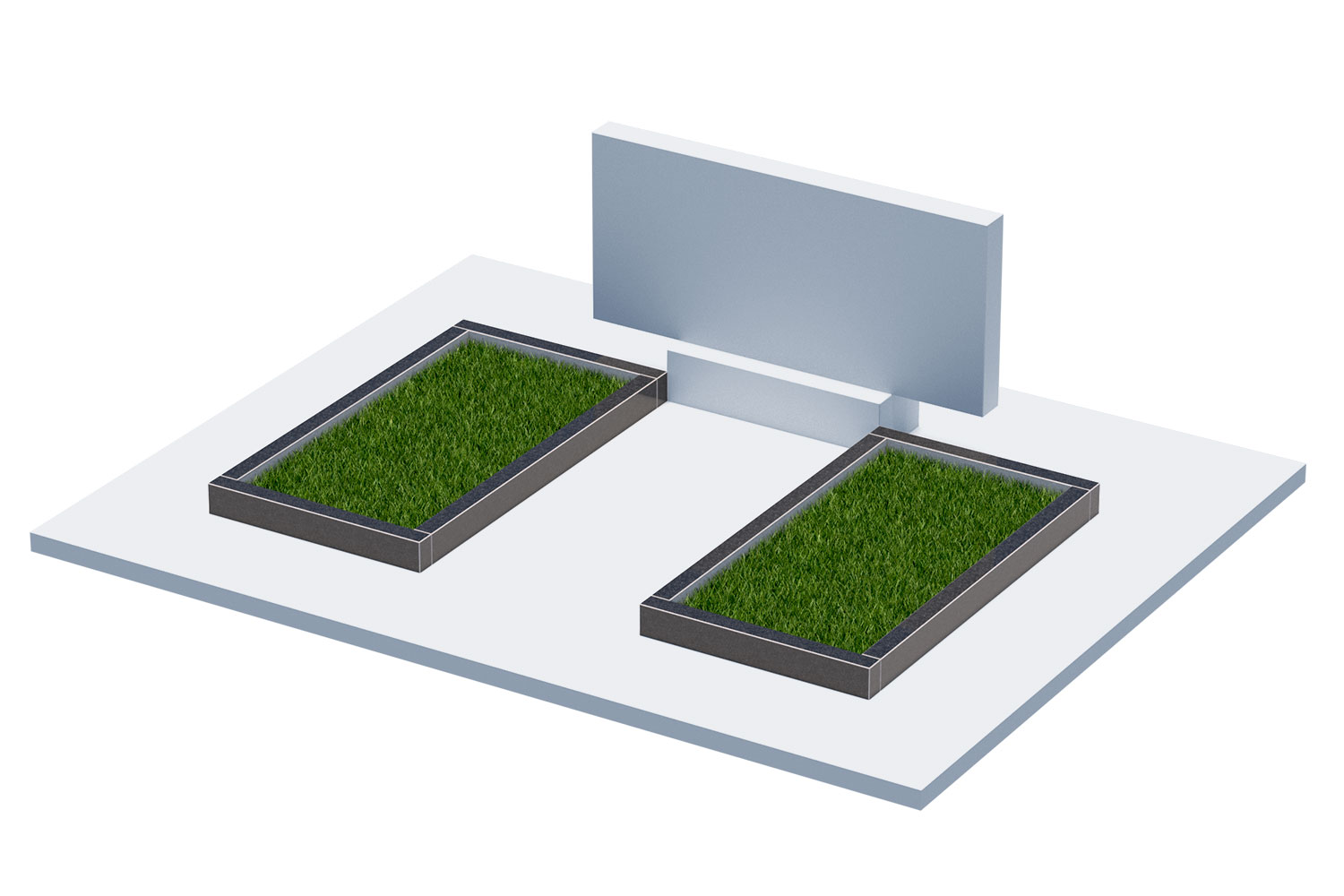 Цветники и надгробные плиты в Нижнекамске | Цветник Автономный, 2 шт