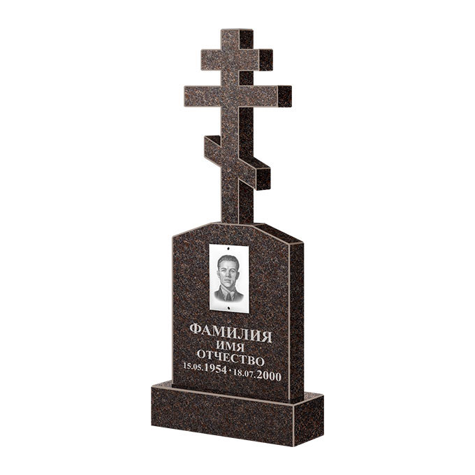 Гранитные памятники в Нижнекамске | Памятник из гранита Карел Brown ФГЦ-099