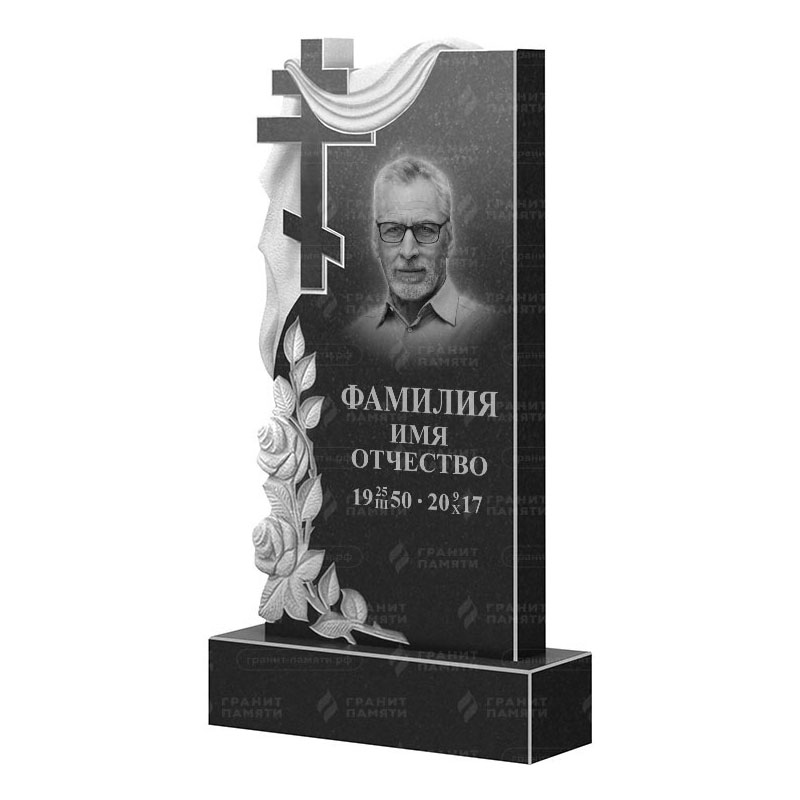 Памятники из гранита вертикальные в Нижнекамске | Гранитный памятник ФГ-189