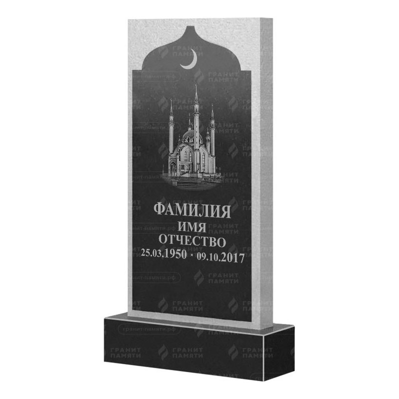 Мусульманские памятники на могилу в Нижнекамске | Гранитный памятник ФГ-167