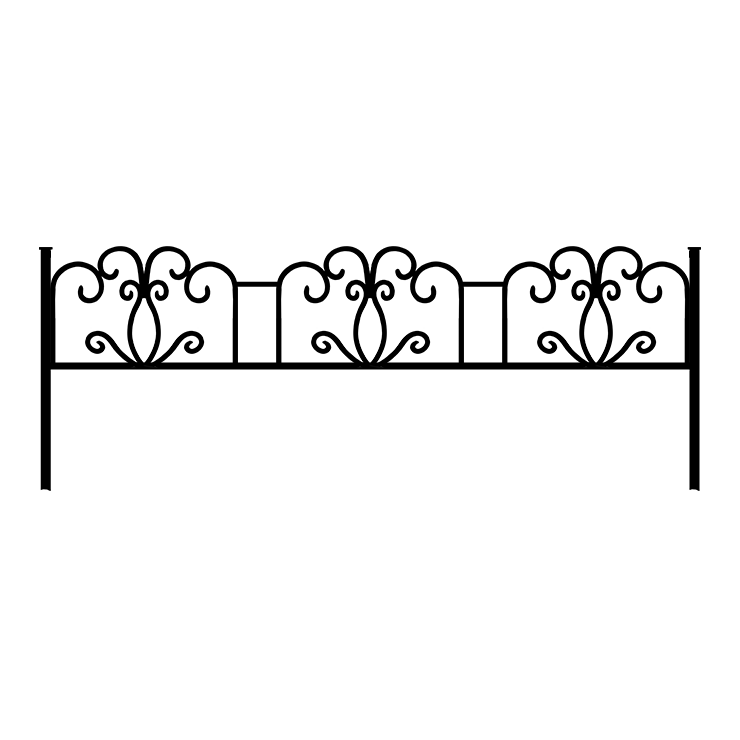 Металлические оградки, столы, скамейки в Нижнекамске | Оградка №4