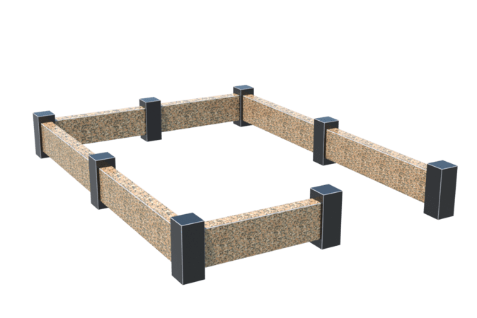 Цоколи на могилу в Нижнекамске | Цоколь на могилу №0037