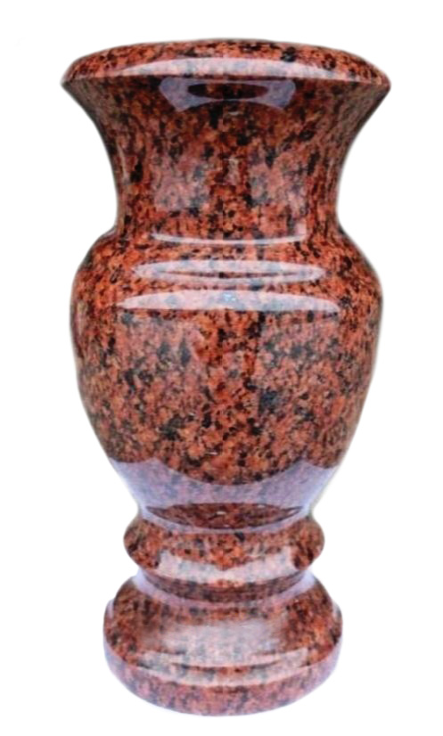 Вазы из камня в Нижнекамске | Ваза гранитная «Цветная»