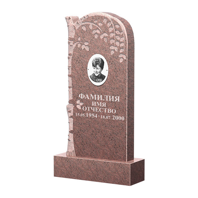 Гранитные памятники в Нижнекамске | Памятник из гранита Розалия Pink ФГЦ-091