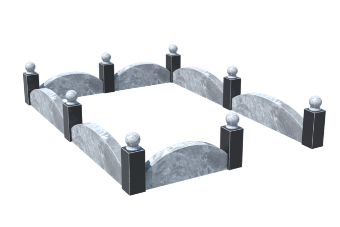 Цоколи на могилу в Нижнекамске | Цоколь на могилу №0003