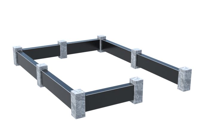 Цоколи на могилу в Нижнекамске | Цоколь на могилу №0032