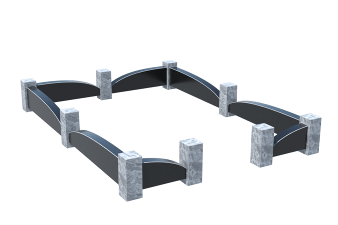 Цоколи на могилу в Нижнекамске | Цоколь на могилу №0041