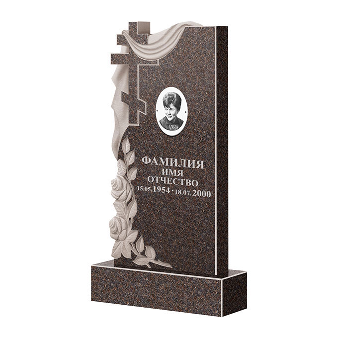 Гранитные памятники в Нижнекамске | Памятник из гранита Карел Brown ФГЦ-189