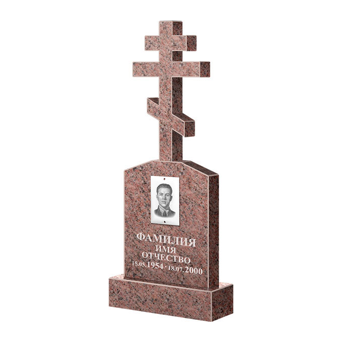 Гранитные памятники в Нижнекамске | Памятник из гранита Розалия Pink ФГЦ-099