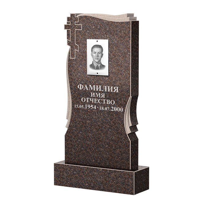 Гранитные памятники в Нижнекамске | Памятник из гранита Карел Brown ФГЦ-185