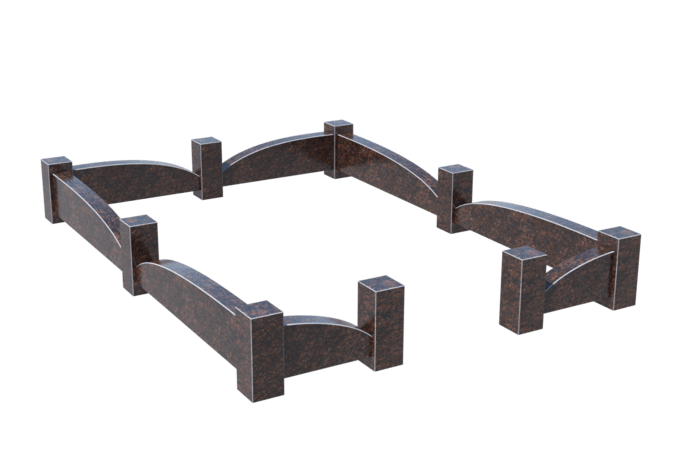 Цоколи на могилу в Нижнекамске | Цоколь на могилу №0043