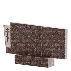 Памятники из цветного гранита | Двойной памятник из гранита Елизовский, ФГЦ-137